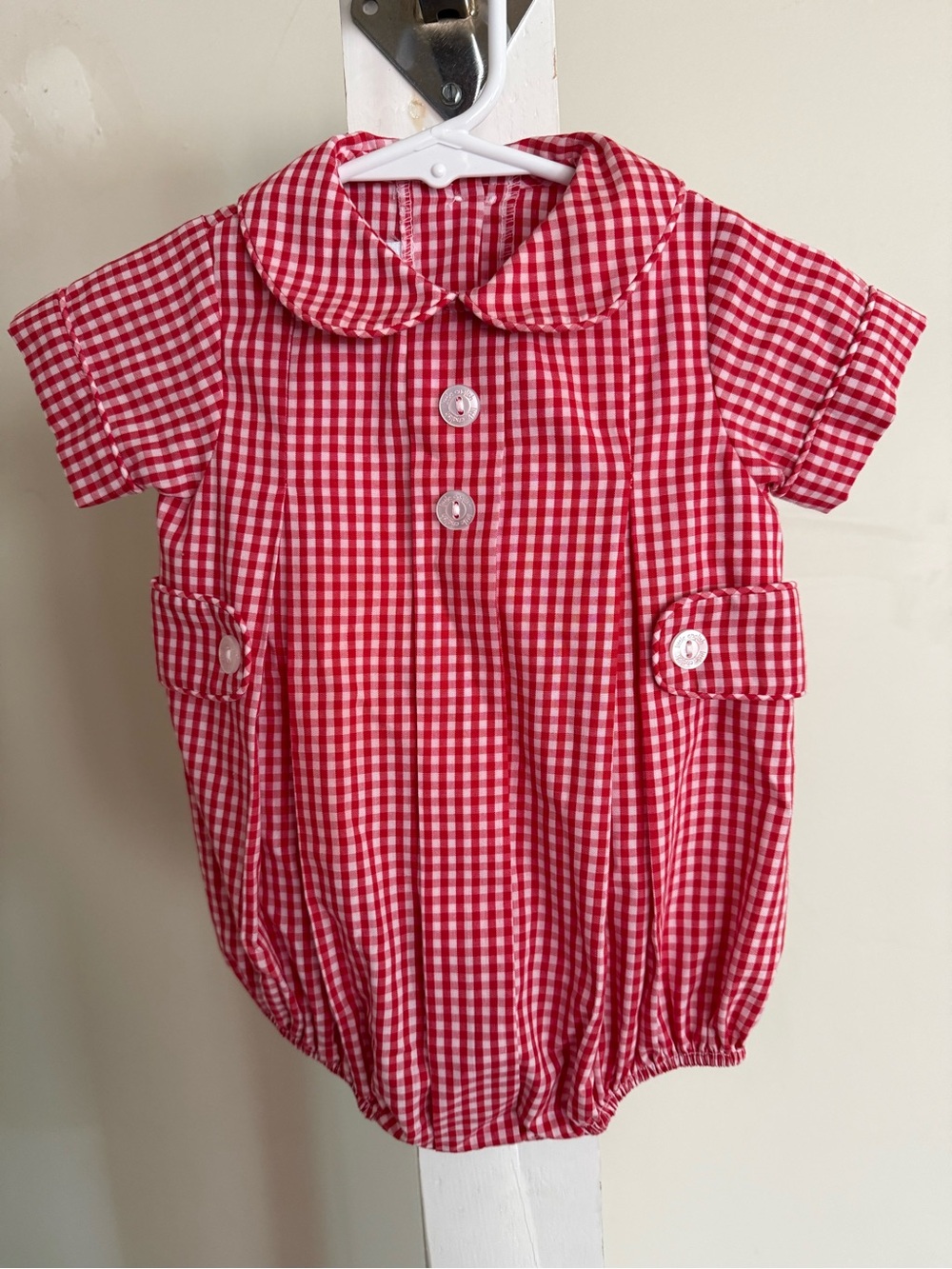 Little English Gingham Romper